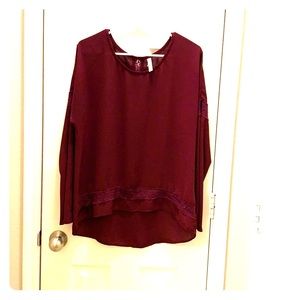 Blouse top with Lace detail